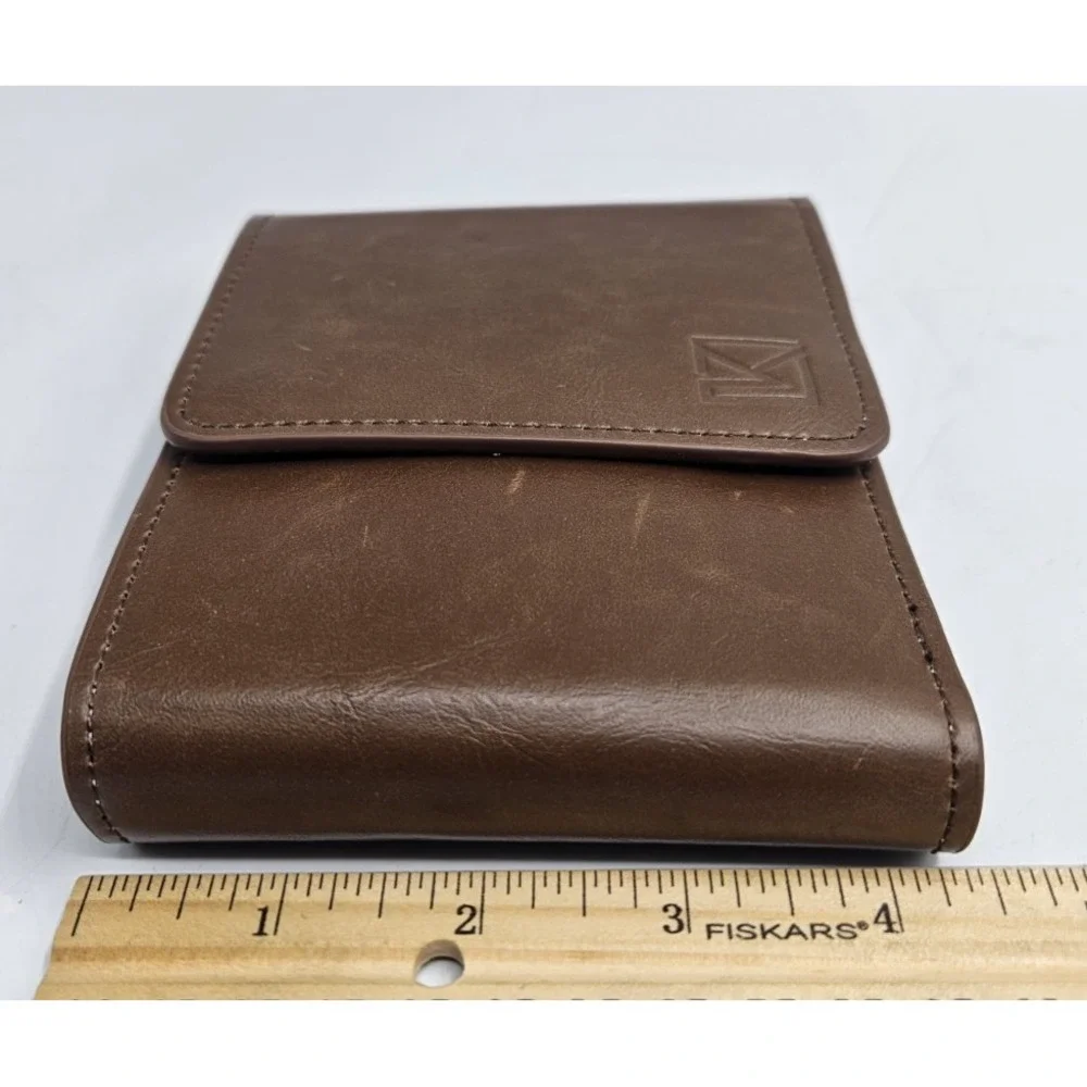 KENARK Premium Leather Watch Travel Pouch for 2 Watches - Good